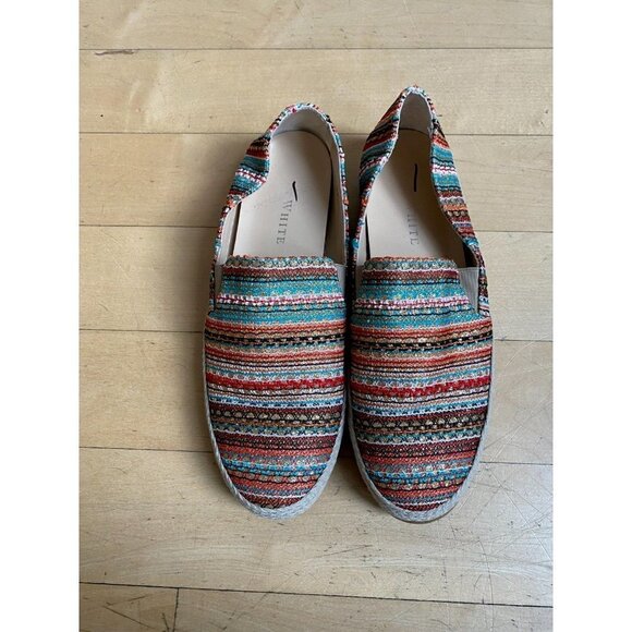 RON white Women Multi Stripe "Delilah" Espadrille Loafer - Picture 3 of 9